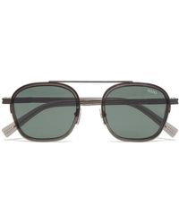ZEGNA - Transparent Dark Orizzonte Sunglasses - Lyst