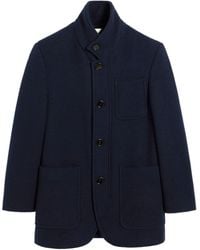 Ami Paris - High Collar Short Coat - Lyst