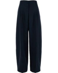 McQueen - Pleated Wool Trousers - Lyst