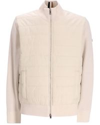 BOSS - Gewatteerde Trui Van Katoen-Wol - Lyst