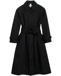 Ami Paris - Belted Cotton Trench Coat - Lyst