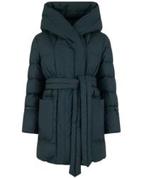 Moorer - Osiride Hooded Belted Padded Coat - Lyst