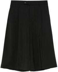 Berwich - Geplooide Wollen Shorts - Lyst