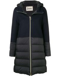 Herno Knit upper padded jacket - Bleu