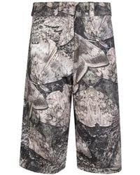 ROA - Pantalon Trois-Quarts À Motif De Papillons De Nuit - Lyst