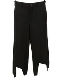 Comme des Garçons - Uneven Cropped Trousers - Lyst