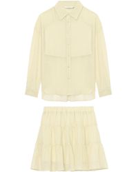 B+ AB - Long-sleeve Shirt Skirt Set - Lyst