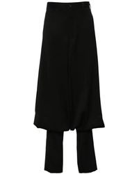 Comme des Garçons - Layered Draped Trousers - Lyst