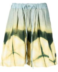 STORY mfg. - Bermuda Shorts Met Tie-dye Print - Lyst