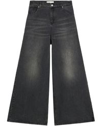 Blumarine - Whiskering-Effect Jeans - Lyst