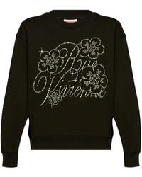 KENZO - Rhinestone-Logo Crew-Neck Sweatshirt - Lyst