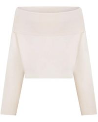 P.A.R.O.S.H. - Off-Shoulder Sweater - Lyst