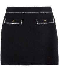 Fay - Bouclé Mini Skirt - Lyst