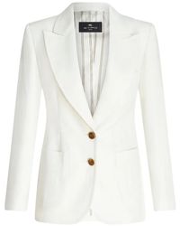 Etro - Slub Fabric Jacket - Lyst