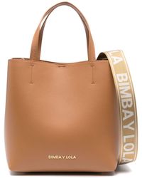 Bimba Y Lola - Large Chihuahua Leather Tote Bag - Lyst