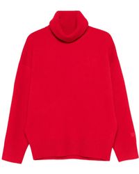 TOTEME - Double-Knit Turtleneck Poppy - Lyst