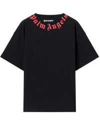 Palm Angels - Neck Logo Regular Tee - Lyst