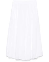 Peserico - Cotton Midi Skirt - Lyst