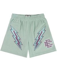 Eric Emanuel - Ee Basic Bolt-Print Mesh Shorts - Lyst