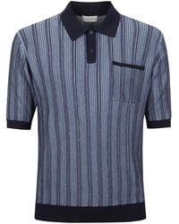 Ballantyne - Striped Pocket Polo Shirt - Lyst