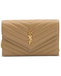 Saint Laurent - Cassandre Gewatteerde Tas - Lyst