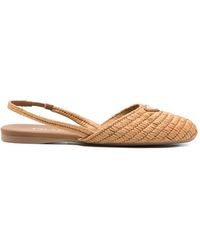 Prada - Straw Ballet Flats - Lyst