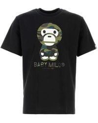 A Bathing Ape - Baby Milo Camo-Print T-Shirt - Lyst