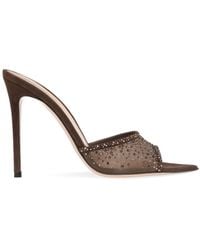 Gianvito Rossi - Rania 105mm Crystal-embellished Mules - Lyst