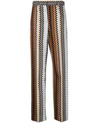 Missoni - Multicolour Zigzag Straight Trousers - Women's - Viscose/cupro/polyester - Lyst