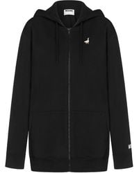 Moschino - Hoodie Met Geborduurde Eend En Rits - Lyst