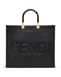 Fendi - Sunshine Logo-Embossed Tote Bag - Lyst