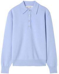 Rohe - Polo-Collar Knitted Sweater - Lyst
