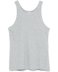 TOTEME - Curved Ribbed Tank Top - Lyst