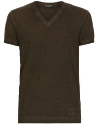 Dolce & Gabbana - T-shirt à design perforé - Lyst