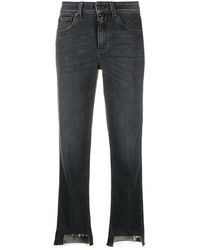 Closed Jeans crop a vita alta - Nero