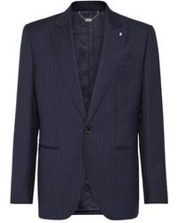 Billionaire - Gessato Blazer Met Krijtstreep En Enkele Rij Knopen - Lyst