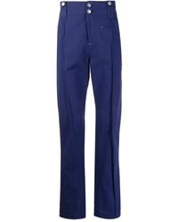 Isabel Marant - Pleated Cotton Trousers - Lyst