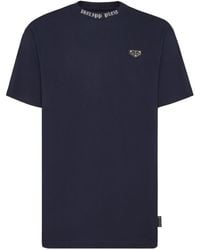 Philipp Plein - T-Shirt mit Logo-Schild - Lyst