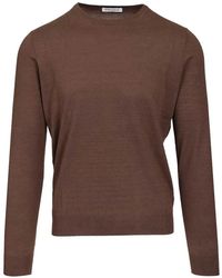 Al Duca d'Aosta - Ribbed-Trim Long-Sleeve T-Shirt - Lyst