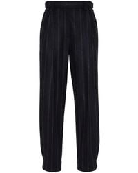Brunello Cucinelli - Striped Tailored Trousers - Lyst