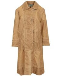 DURAZZI MILANO - Leather-Effect D-Ring Coat - Lyst
