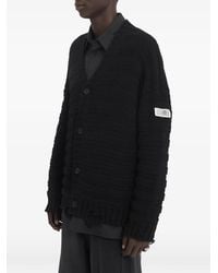 MM6 by Maison Margiela - V-Neck Cardigan - Lyst