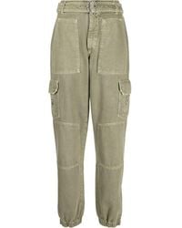 Alessandra Rich - High-waisted Cargo Trousers - Lyst