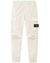 Stone Island - 3100031 Stretch Organic-Cotton Twill Cargo Pants - Lyst