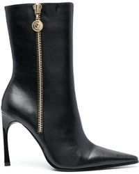 Versace - 100mm Pointed-toe Boots - Lyst