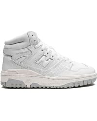 New Balance - 650 "triple White" Sneakers - Lyst