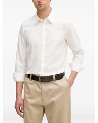 ARMANI EXCHANGE - Logo-Patterned Long-Sleeve Shirt - Lyst