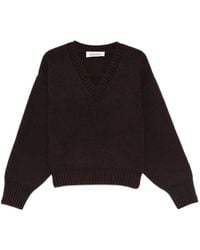 Rohe - V-Neck Ribbed-Knit Jumper - Lyst
