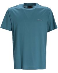 Emporio Armani - Logo-print Short-sleeve T-shirt - Lyst