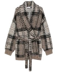 Brunello Cucinelli - Sequin-Embellished Checked Cardigan - Lyst